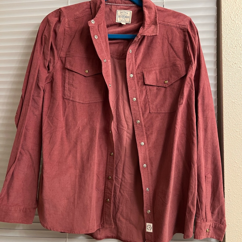 Fat Face Women's Button Down Shirt in Dusty Pink